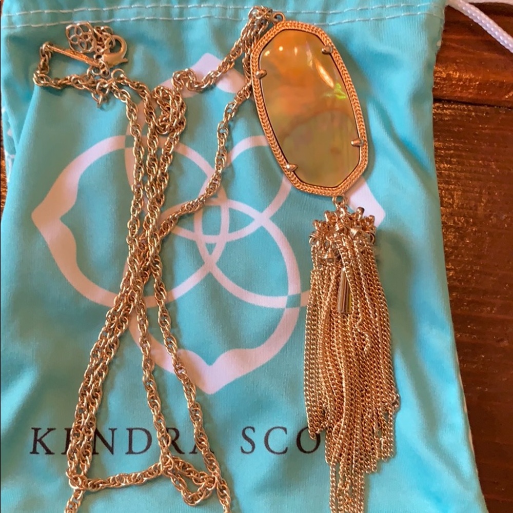 Authentic KS Rayne necklace in brown opal color